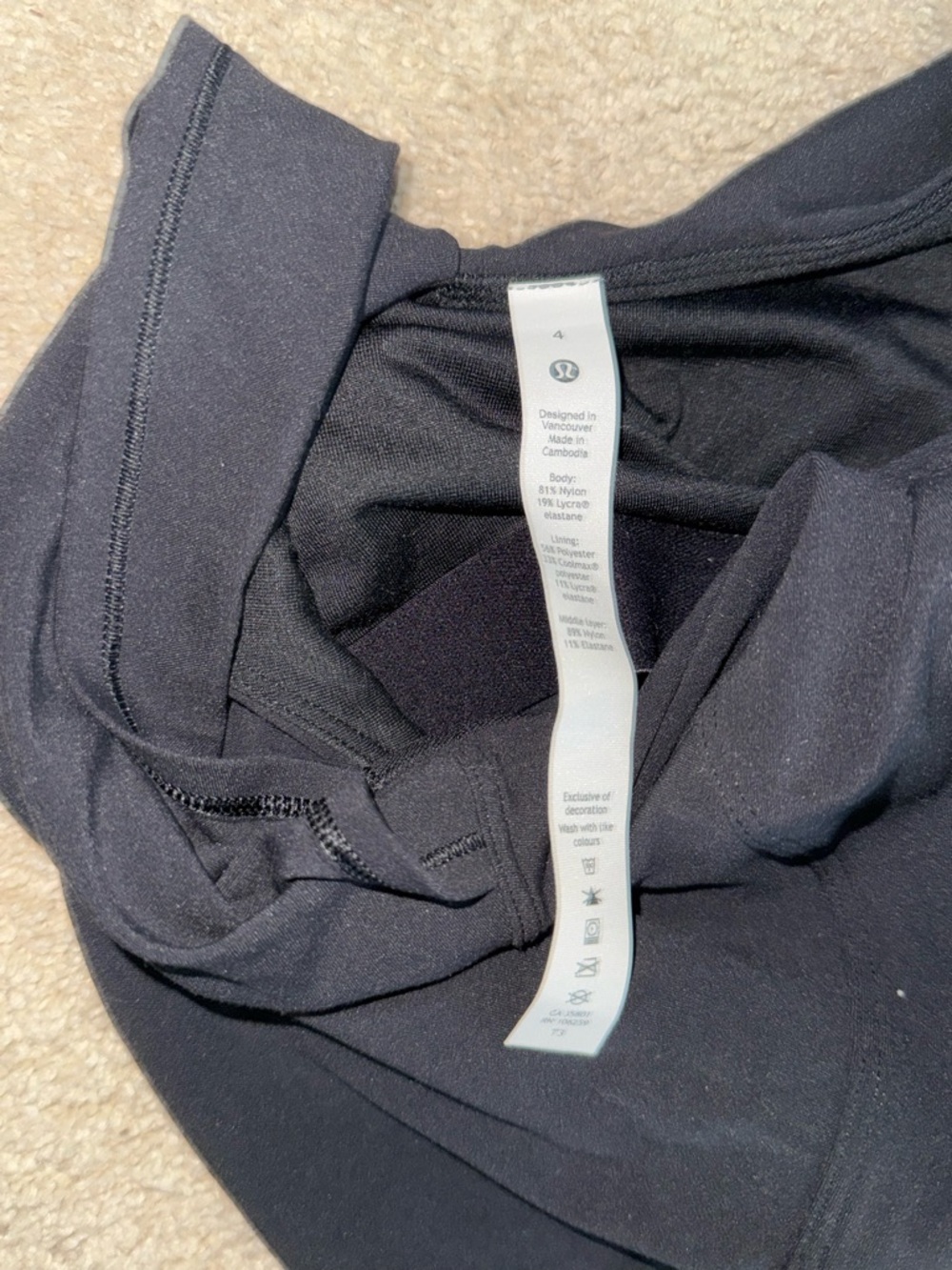 Lululemon Nulu Twist-Back Yoga Black Bra Top - Picture 3 of 6